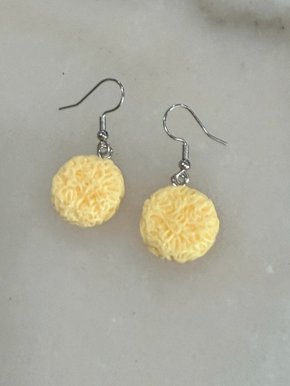 Novelty Noodle Earrings Handmade Fun Food Jewelry